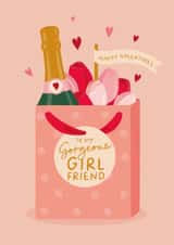 Cute Valentine's Card - For Girlfriend - Romantic Gift Bag created by The Pattern Press