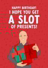 Funny Birthday Card - Arne Slot - Pun created by The Cake Thief