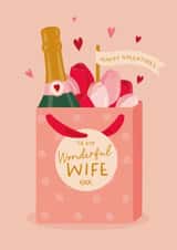 Cute Valentine's Card - For Wife - Romantic Gift Bag created by The Pattern Press