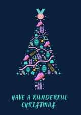 Cute Christmas card for your running friends and loved ones! created by Better for a run