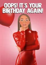 Funny Birthday Card - Britney Spears - Oops It’s Your Birthday Again created by I Draw Stuff 