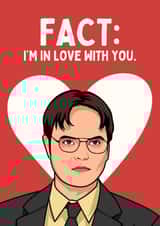 Funny Valentine's Day Card - Dwight Schrute - The Office created by Sundiva Designs