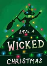 Cute Christmas Card - Wicked - Elphaba created by Silky Rose Design