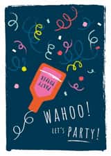 Fun Birthday Card - Let's Party! - Confetti created by Cesca Hoyle
