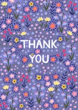 Pretty Thank You Card - Spring Florals created by Pear Tree Press