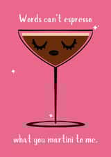 Cute Birthday/Love & Friendship Card - Cocktail - Espresso created by Kim&Tonic