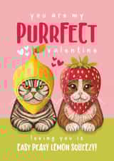 Cute Valentines Day Card - Cats - Purrfect created by Atwood & Atwood
