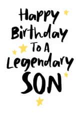Classic Birthday Card - Legendary Son created by The Stamford Press