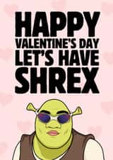 Funny Valentine's Day Card - Let's Have Shrex created by Sundiva Designs