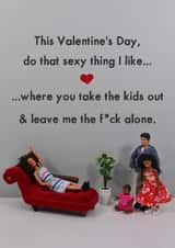 Funny Valentine's Day Card - Leave Me Alone created by Bold & Bright Cards