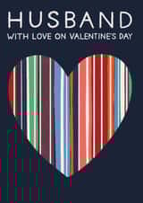 Classic Valentine's Day Card - For Husband - Heart created by Laura Darrington Design Ltd.