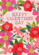 Pretty Valentine's Day Card - Flowers - For Her created by Kay Wolfersperger