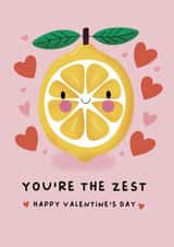 Cute Valentine’s Day Card - You’re the Zest created by Pri M