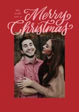 Personalised Christmas Photo Card created by Alicia Schultz - Classic Christmas Card - We Wish You A Merry Christmas
