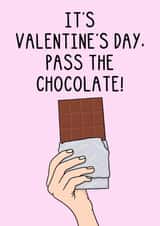 Cute Valentine's Card For Boyfriend, Girl friend - Chocolate - Galentine's created by OhJaye