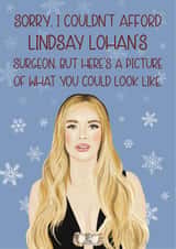 Funny Christmas Card - Lindsay Lohan created by Choo Choo 