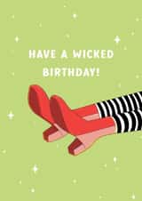 Cute Wicked birthday card for bestie, sister, or Mum! Have a Wicked Birthday! created by Ally, With Love