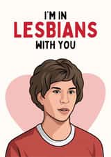 Funny Valentine's Day Card - Scott Pilgrim - Lesbians created by Sundiva Designs