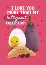 Cute Valentine's Day Card - Jellycat Collection created by Giddy Kipper