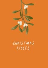 Classic Christmas Card for Partner - Christmas Kisses - Mistletoe created by By Beck