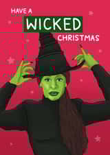 Cute Christmas Card - Wicked - Elphaba created by Blue Kiwi Design