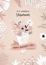 Classic Mother's Day Card - Wonderful Stepmum created by Evie Garnett Designs