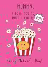 Cute Mother's Day Card - Popcorn created by @Laura Lonsdale Designs
