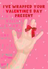 Cheeky Valentine's Day Card - Wrapped Your Present - Bow created by Pink Peach Cards