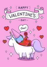 Funny Valentines Day Card - Gnome - Unicorn created by Cheeky Legends