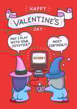 Funny Valentines Day Card - Joystick - Game created by Cheeky Legends