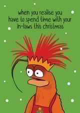Funny Christmas Card - Pepé The Prawn - In-Laws created by Woody's Design