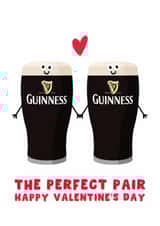 Cute Valentine's Day Card - Guinness - The Perfect Pair created by Pink Peach Cards