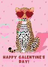 Cute Valentine's Day Card - Galentine's Day - Hearts created by Pink Peach Cards