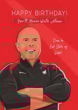 Arne Slot Birthday Card- LFC Card - Liverpool FC created by Helen Rodgers