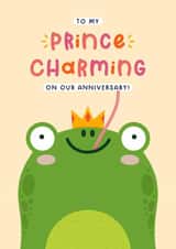 Cute Anniversary card - Prince Charming - Frog created by Joanne Hawker