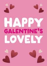 Cute Galentine's Day Card - Lovely Friend created by The Buddy Fernandez Card Co.