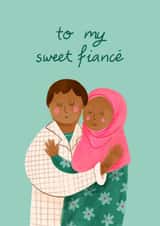 Cute Valentine's Day Card - For Fiancé - To My Sweet Fiancé created by Carla Ellis