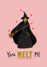 Cute Valentine's Day Card - You Melt Me - Elphaba created by Abbie Imagine