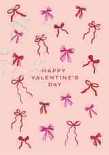 Cute Valentine's Day Card - Bows - Ribbon created by Katie Hannah
