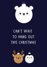 Cute Christmas card for friends or family created by Card Charisma