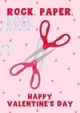 Cheeky Valentine's Day Card - For Her - Scissors created by Pink Peach Cards