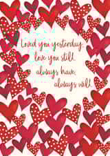 Classic Valentine's Day Card - Love You Still created by The Boy and the Bear