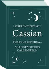 Fun Birthday Card - ACOTAR - Cassian created by Tiger Feet Creations