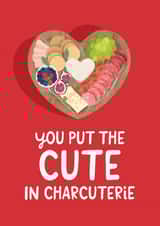 Cute Valentine's Day Card - Charcuterie - Board created by The Cake Thief