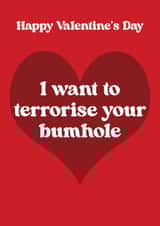 Naughty Valentine Card - MAFS - Terrorise Your Bumhole created by Foggish