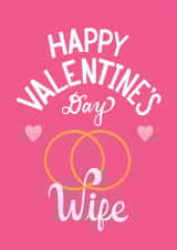 Classic Valentine's Day Card - Wife - Wedding Rings created by Angelicabydesign