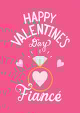 Classic Valentine's Day Card - Fiancé - Engagement Ring created by Angelicabydesign