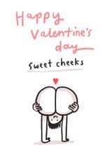 Cheeky Valentine's Day Card - Sweet Cheeks created by Sarah Ray