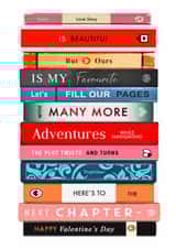 Book Themed Valentine's Day Card For Partner created by Of Life & Lemons Ltd.