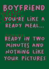 Funny boyfriend valentines day card created by Red Koala